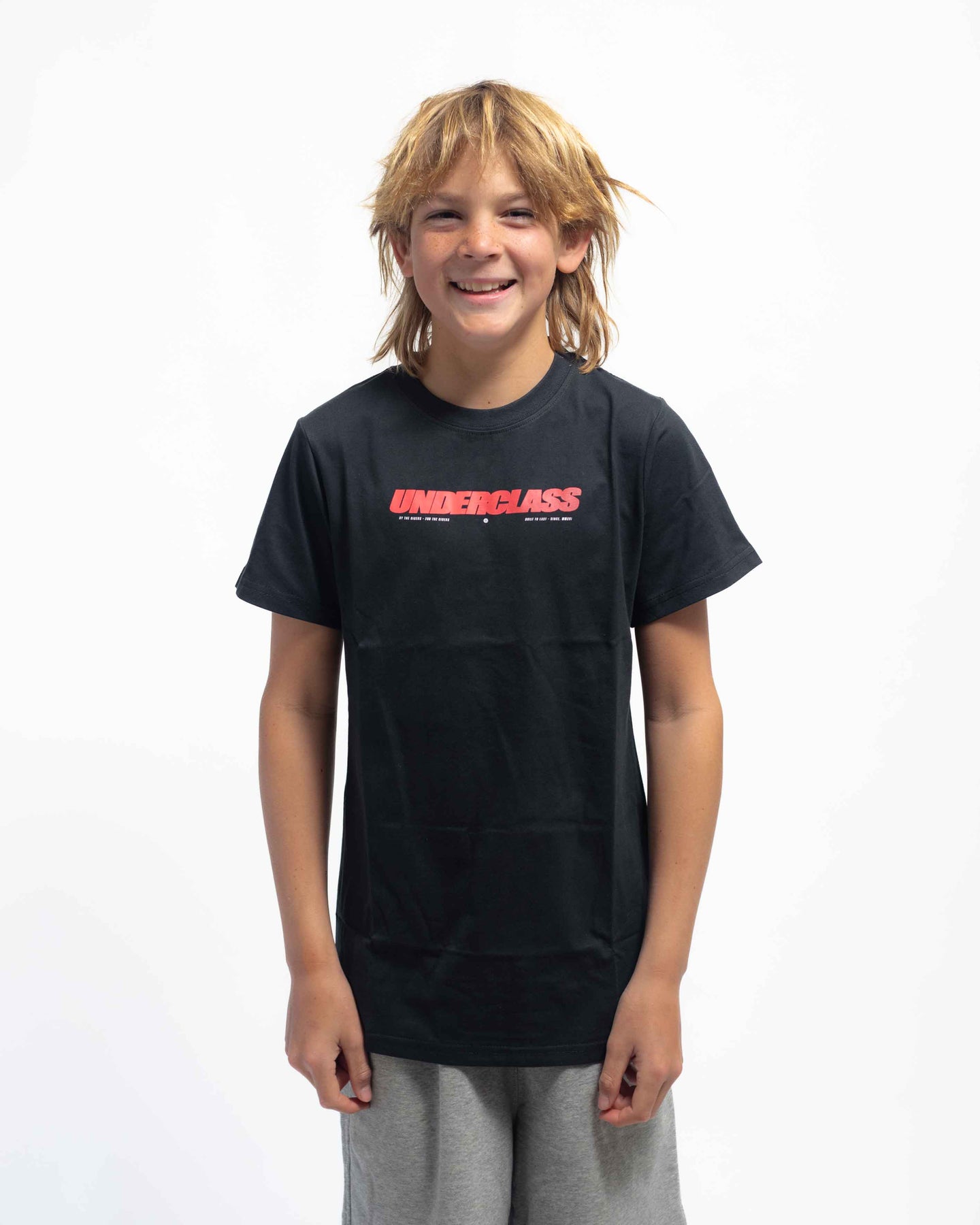 YOUTH FASTLANE TEE - GREY