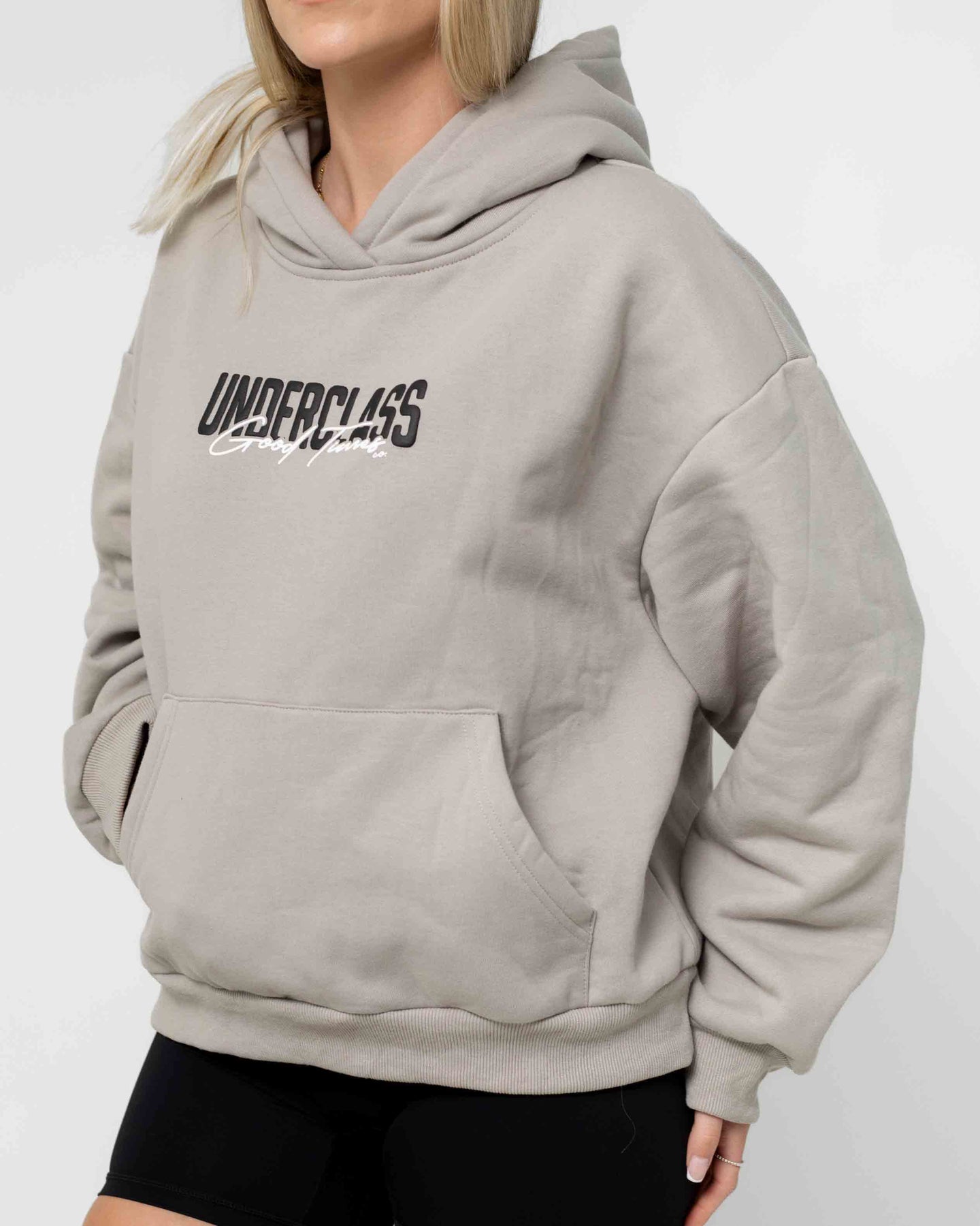 WOMENS GOOD TIMES HOOD - GREY